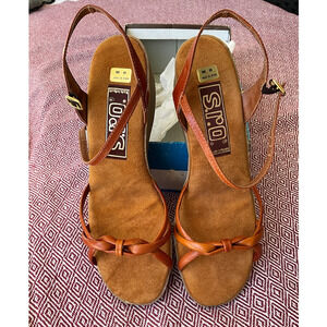 NOS ViNTaGe 70’s New In Box S.r.o. Leather Sandals 8